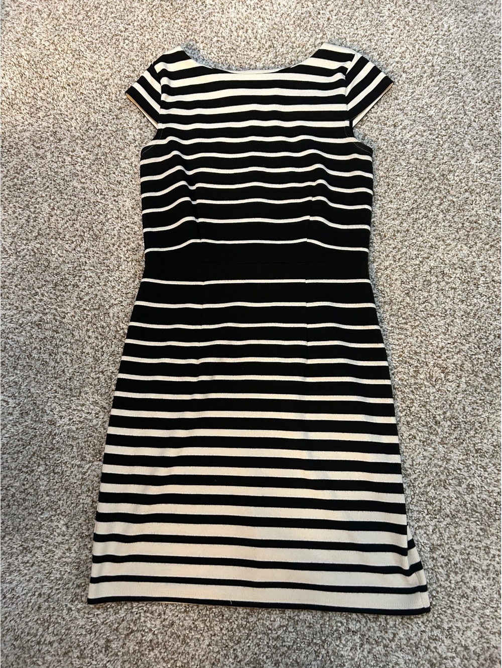 Loft Black Stripe Dress